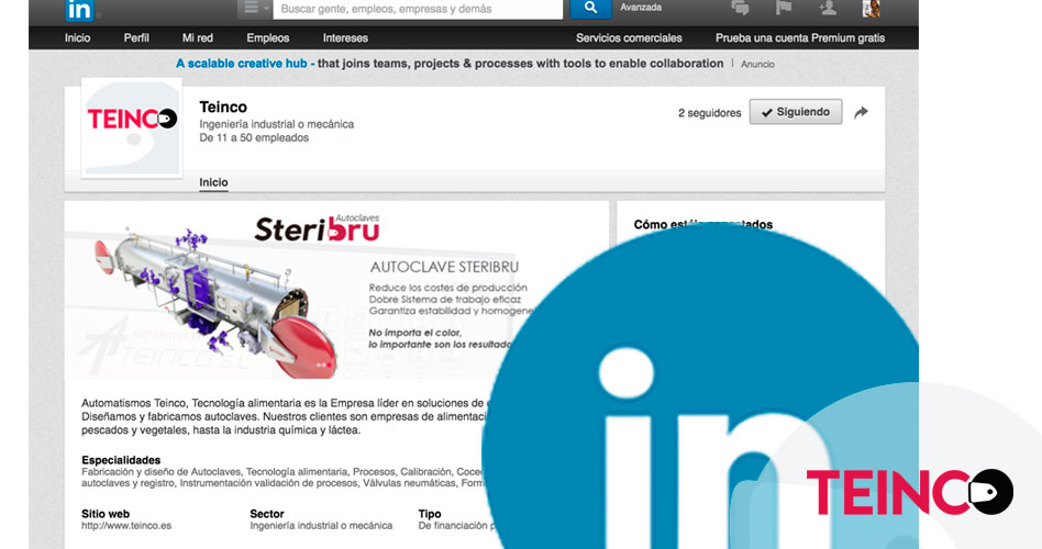 Teinco en linkedin